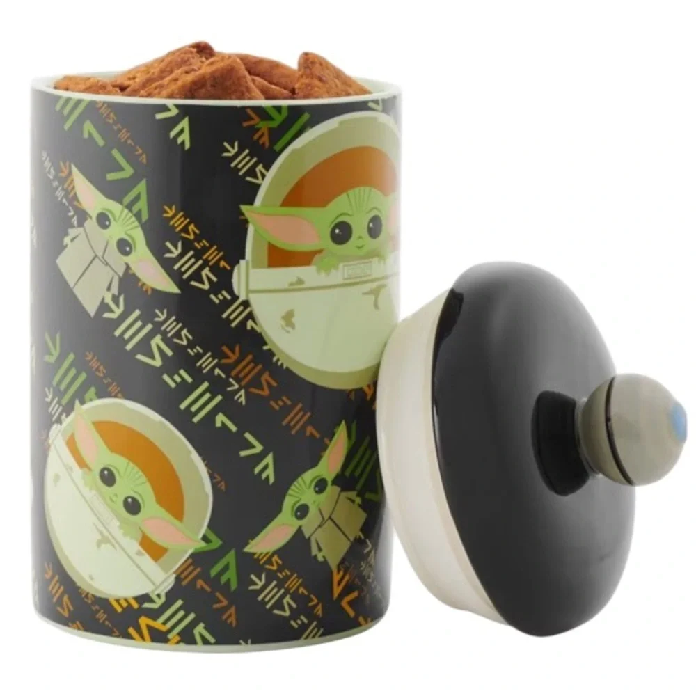 New Child Aurebesh ceramic treat jar